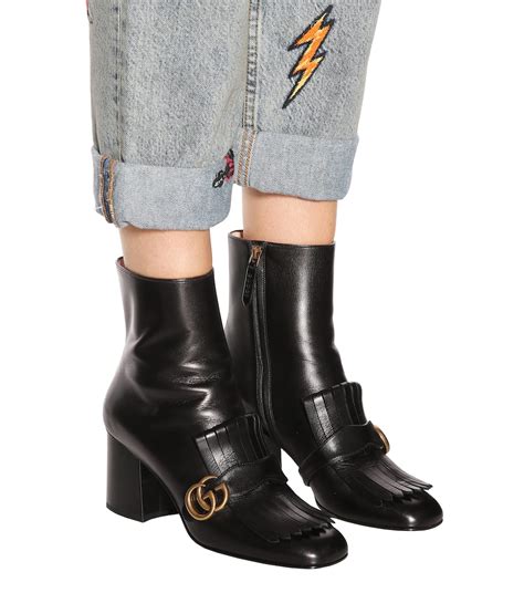 gucci marmont shoes|gucci marmont fringe boots.